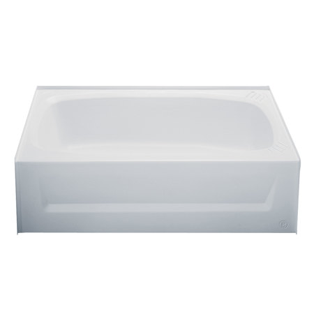 KINRO COMPOSITES Kinro W2754A LH-SPK ABS Bath Tub with Apron - 27 in. x 54 in., Left Hand, White 209712